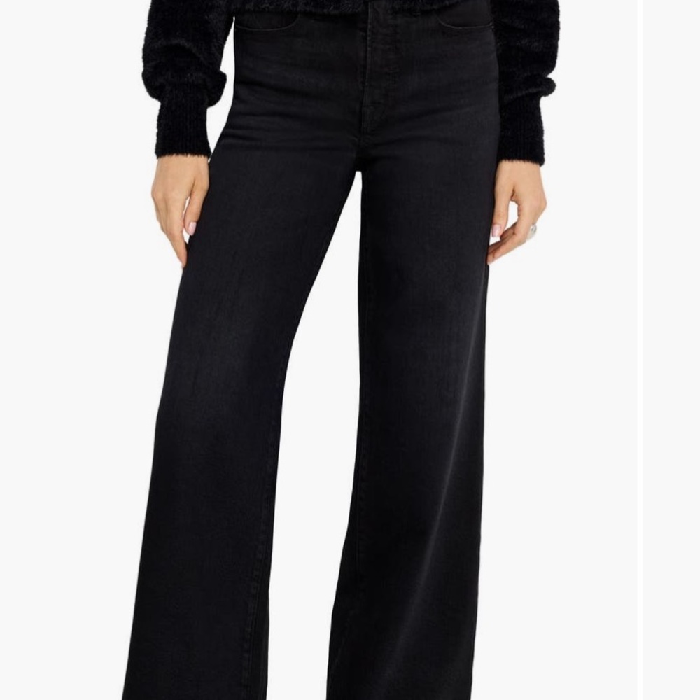 Good American Women's Black Wide-Leg Jeans 
Never worn NWT